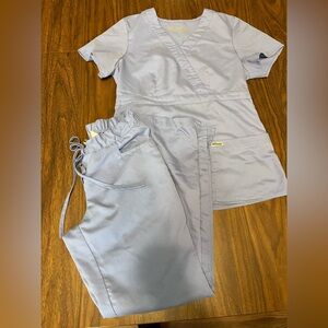 Grey's Anatomy Steel Blue Scrub Set